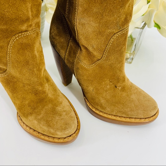 Michael Kors Suede Rider Heeled Boots - Picture 5 of 8